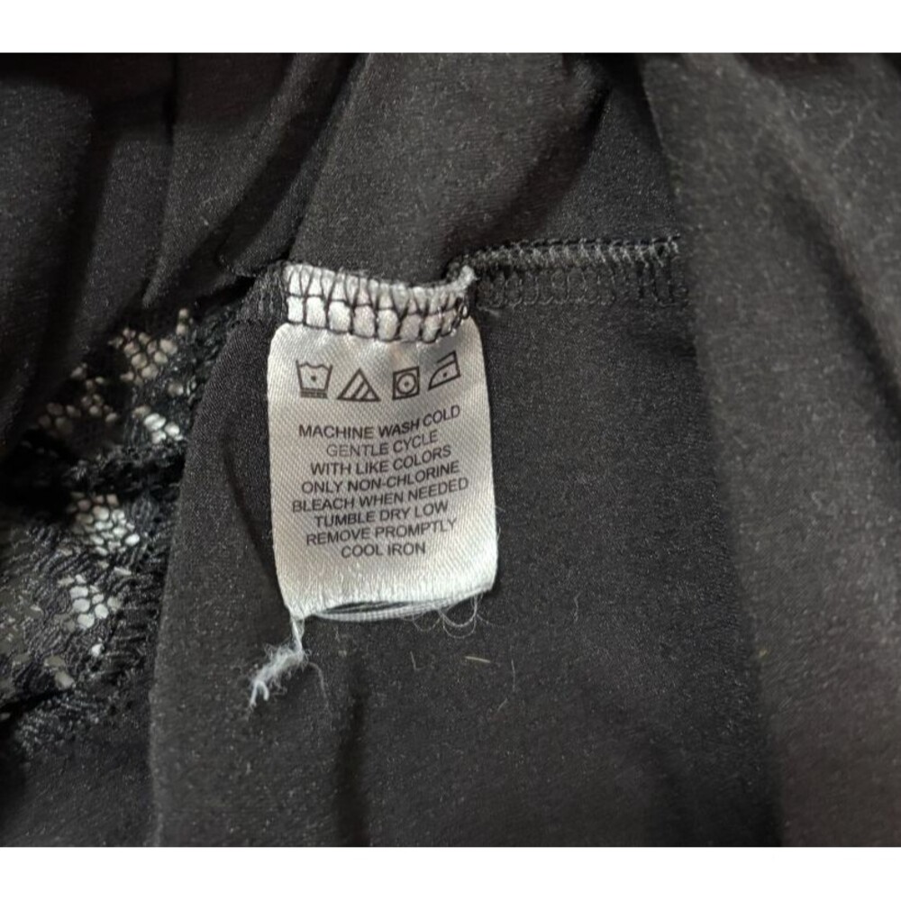 Linea Donatella Slip Dress Sz L‎ Lace Babydoll Whimsigoth Dark Fairy Festival - Picture 5 of 9